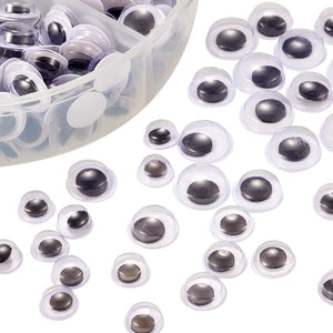 Wackelaugen Mix sortiert 4-9mm 600 Stück