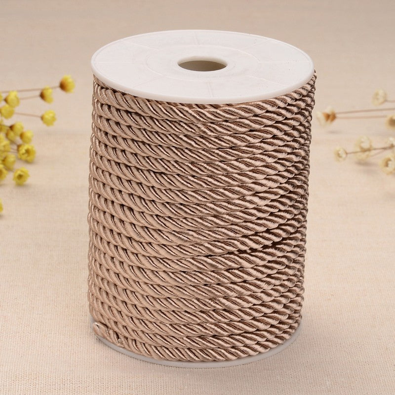 Kordel gedreht 5mm taupe 20m Rolle