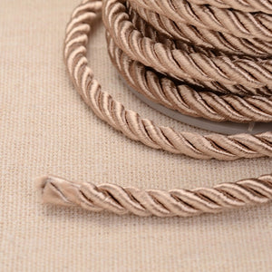 Kordel gedreht 5mm taupe 20m Rolle