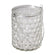 Windlichtglas Wabenmuster mit Henkel 7,5x7,5x9cm 200ml