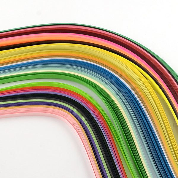 Quilling Papierstreifen 36 Farben Mix 52x1cm 360 Stück
