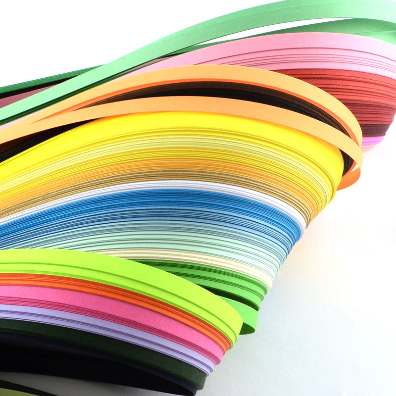 Quilling Papierstreifen 36 Farben Mix 52x1cm 360 Stück