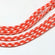 Paracord dünn 2 mm, gemustert rot-weiss, 10 m