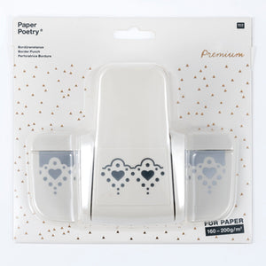 Bordüren Stanzer groß Herzen-Ornament 4x5cm