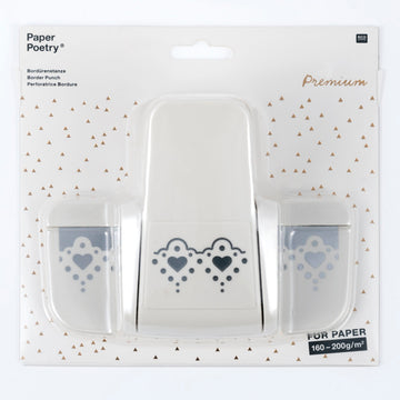 Bordüren Stanzer groß Herzen-Ornament 4x5cm