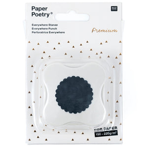 Motivstanzer Rosette gezackt rund magnetisch 3cm