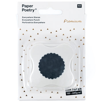 Motivstanzer Rosette gezackt rund magnetisch 3cm