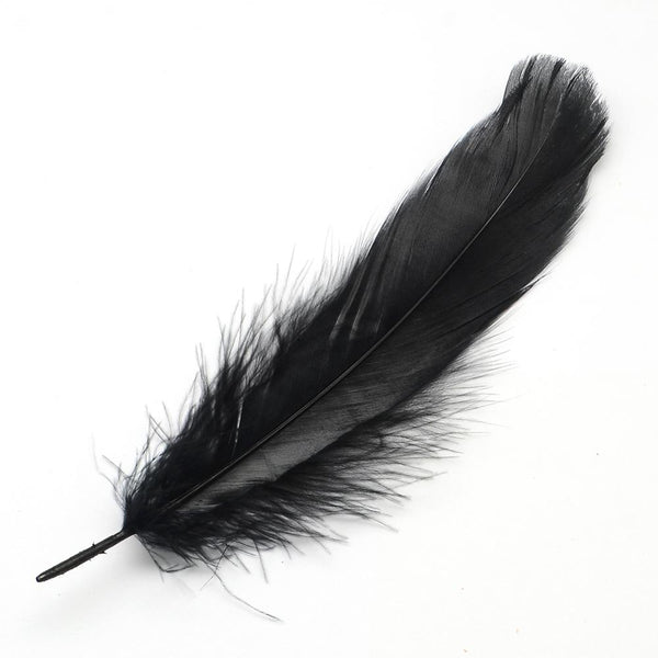 Dekofedern schwarz 14-21 cm lang 20 Stück