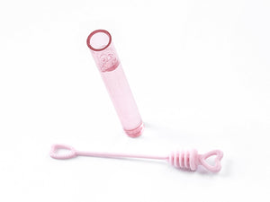 Seifenblasen- Soap Bubbles Herz pink 48 Stück