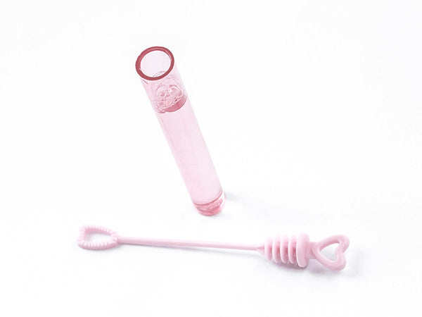 Seifenblasen- Soap Bubbles Herz pink 48 Stück