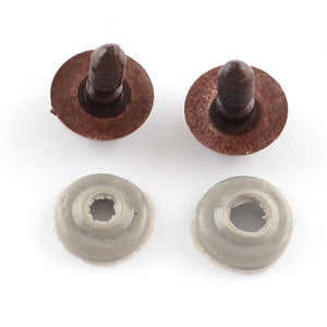 Sicherheitsaugen braun 10 mm 2 Paar / 4 Stück