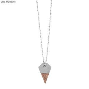 Gießform Anhänger Fünfeck geometrische Figur 2,5 x 3,9cm