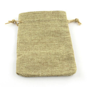 Geschenkbeutel in Jute-Optik mit Zugband 20x30cm
