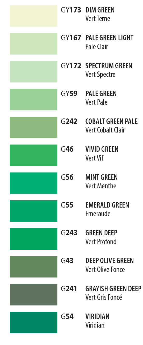 Touch Twin Marker, Alkohol-Marker, GRÜN-Töne, 1 Stück