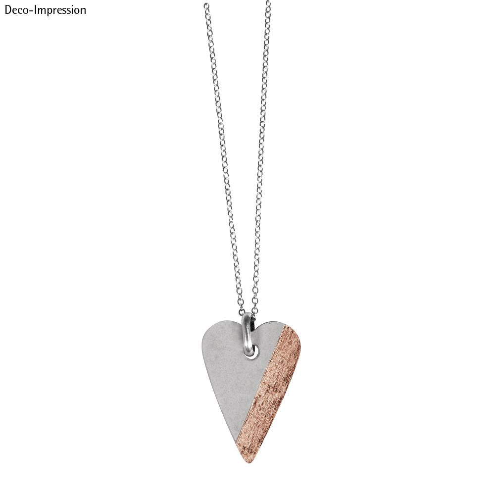 Gießform Anhänger Herz 2,7 x 3,9cm