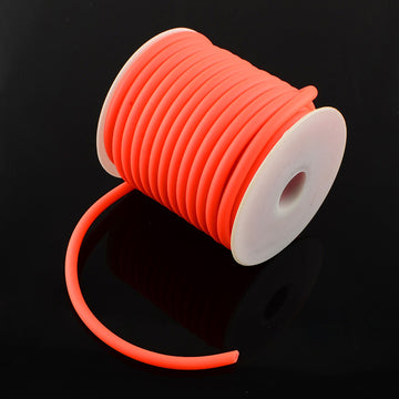 Kautschukschlauch hohl orange 5mm per Meter