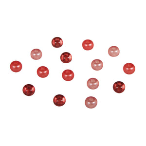 Rocailles Perlen Großloch rot Mix 5,5mm 80 Stück