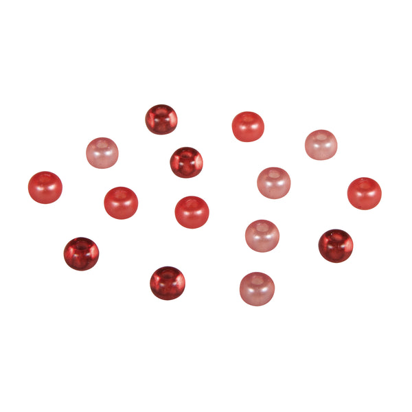 Rocailles Perlen Großloch rot Mix 5,5mm 80 Stück