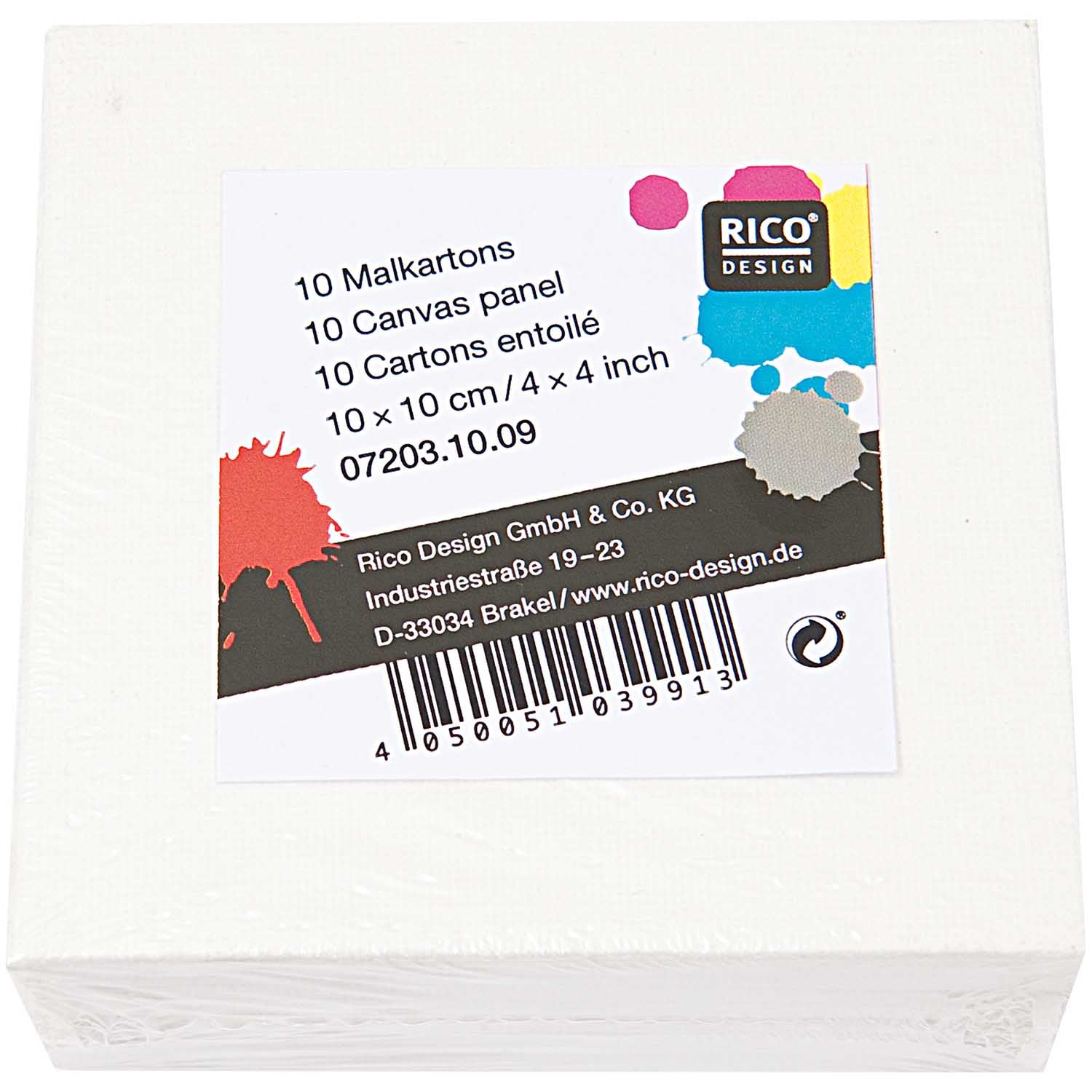 Malkarton quadratisch 5x5cm 10 Stück