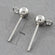 Ohrstecker mit Kugel & Öse Edelstahl 304 non-tarnish 4mm