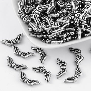 Acrylflügel antiksilber 21x9x3mm 40 Stück/Packung