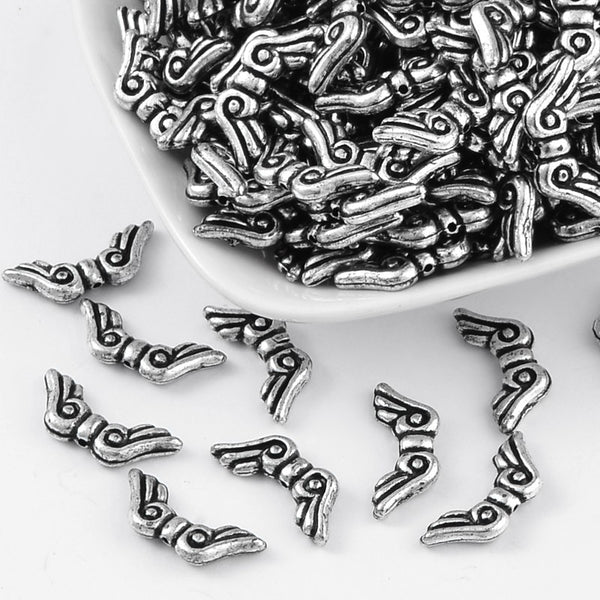 Acrylflügel antiksilber 21x9x3mm 40 Stück/Verpackung