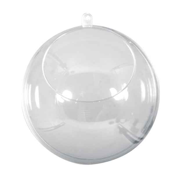 Plexiglas-Kugel mit Ausschnitt ø6cm kristall 10cm 2tlg