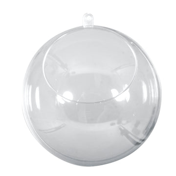 Plexiglas-Kugel mit Ausschnitt ø4,5cm transparent 8cm 2tlg