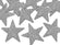 Deko-Sterne Glittersterne Stern silber 5cm 8 Stück