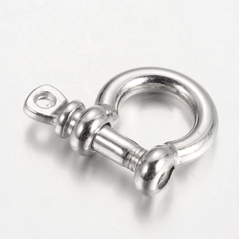 Mini Schäkelverschluss, 20x24x4mm, pro Stück