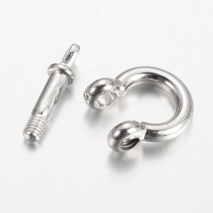 Mini Schäkelverschluss, 20x24x4mm, pro Stück