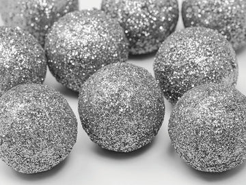 Glitzer-Dekobälle Streukugeln 3cm 9Stk.