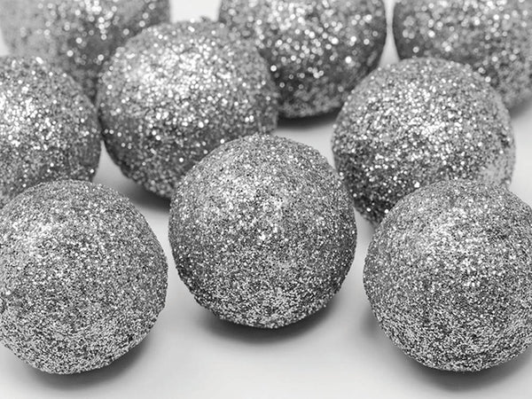 Glitzer-Dekobälle Streukugeln 3cm 9Stk.