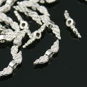 Micro Engelflügel aus Metall 12x3mm 20 Stück/Btl