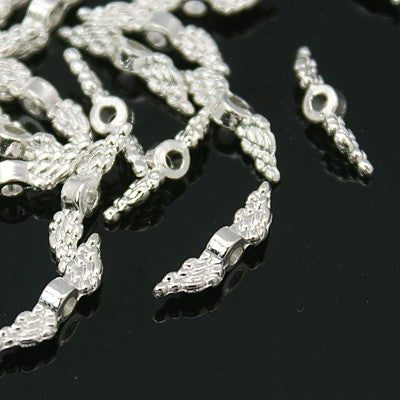 Micro Engelflügel aus Metall 12x3mm 20 Stück/Btl