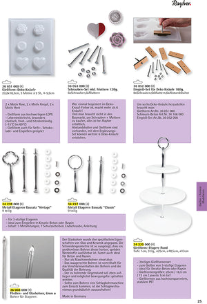 Gießform Etagere Gießform 3 teilig