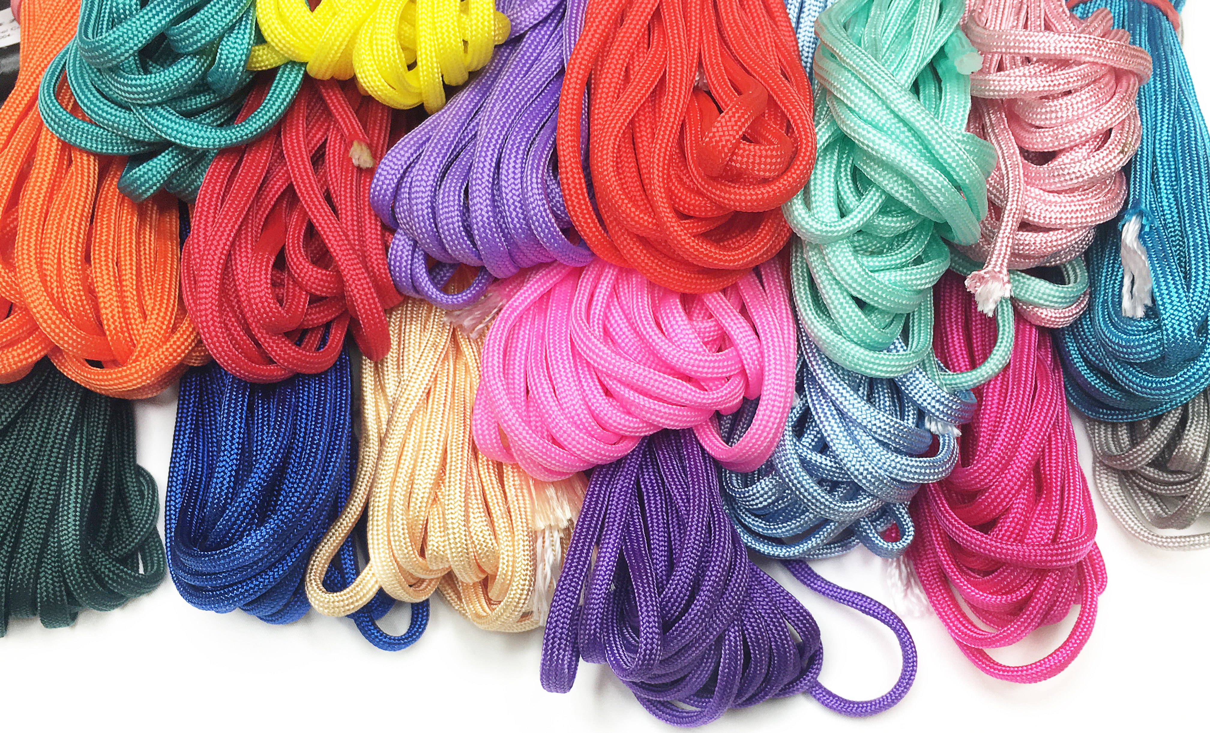 Paracord 4 mm, Supersparpack, 20 Bündel bunt sortiert