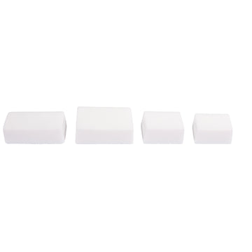 Seifengießform Rechteck PET-Kunststoff Tiefe 3cm 4 teilig