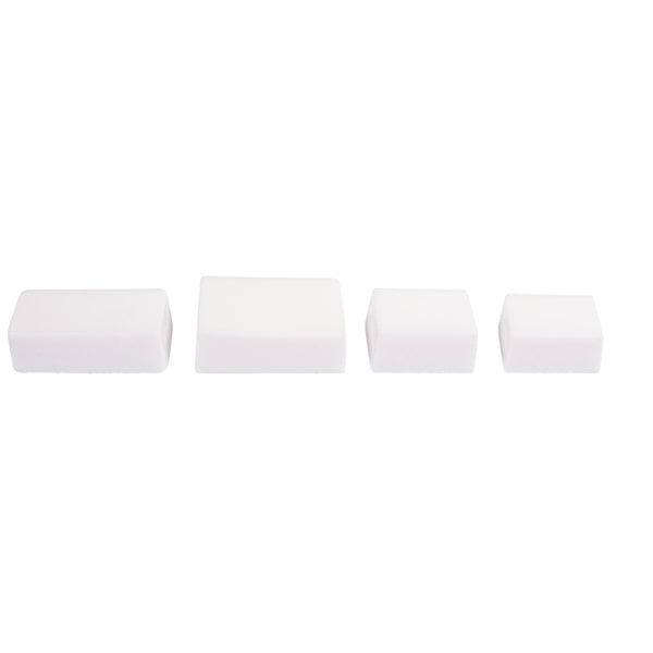 Seifengießform Rechteck PET-Kunststoff Tiefe 3cm 4 teilig