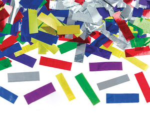 Konfettikanone Streamer bunt metallic mix Konfettibombe Konfetti-Shooter Konfettikanone Streamer