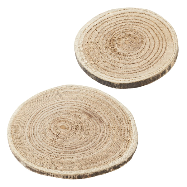 Birkenholz-Scheiben rund ca. 6cm 4 Stück