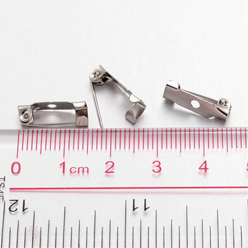 Broschennadel platin 15mm 50 Stück/Packung