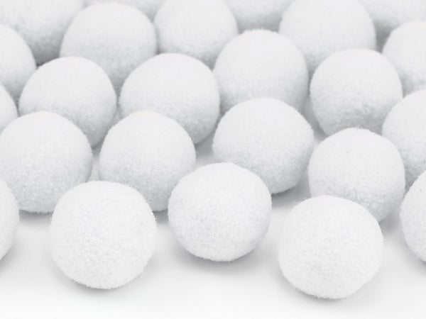 Plüsch-Pompons Plüsch-Pompons verschiedene Farben 20 Stück 2cm