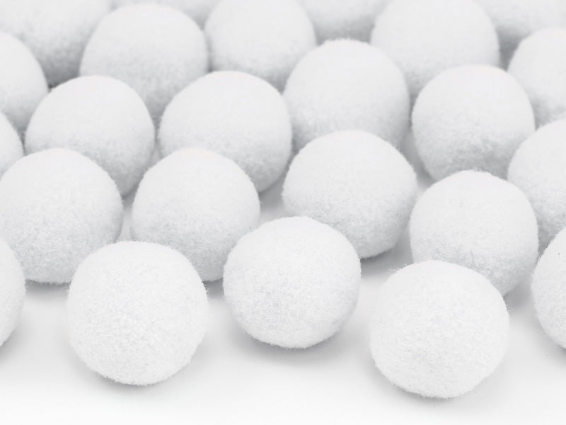 Plüsch-Pompons Plüsch-Pompons verschiedene Farben 20 Stück 2cm