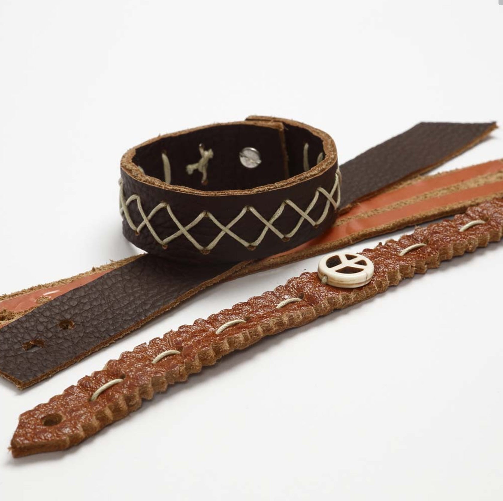 Echtleder Lederflecken Lederreste Sortierte Farben, 500g