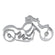 Präge-Ausstecher Motorrad Edelstahl 7cm