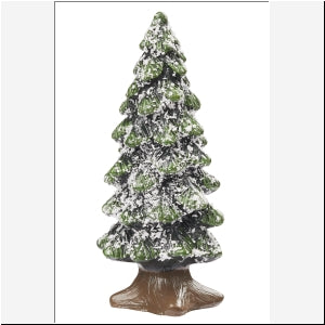 Miniatur Tannenbaum m. Schnee aus Polyresin