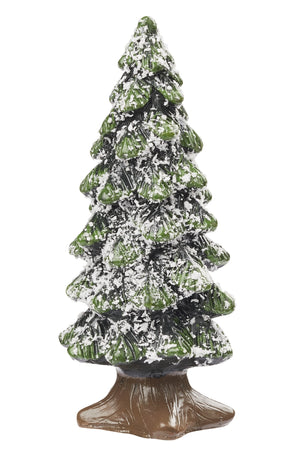 Miniatur Tannenbaum m. Schnee aus Polyresin