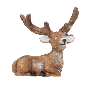 Miniatur Dekofigur Hirsch liegend braun 4cm