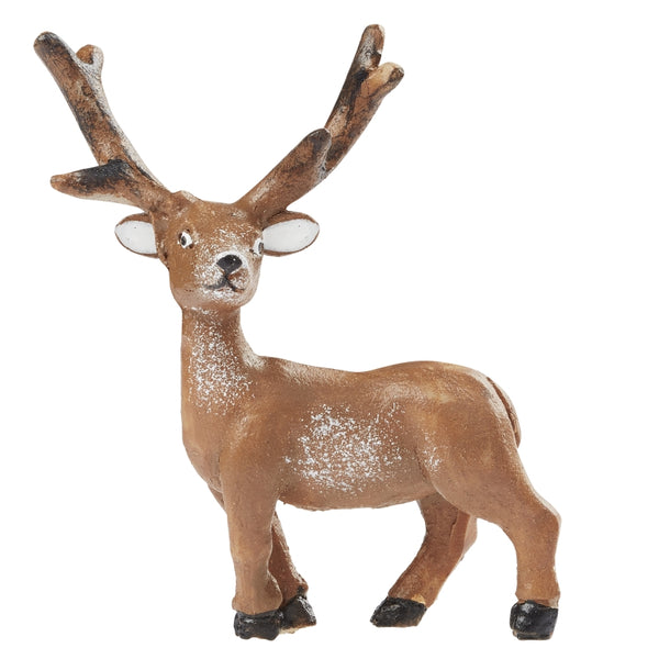 Miniatur Dekofigur Hirsch stehend braun 4cm
